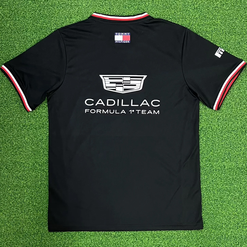 2026 Cadillac Black T-Shirts Racing Suit (Football Jersey Size)(圆领)