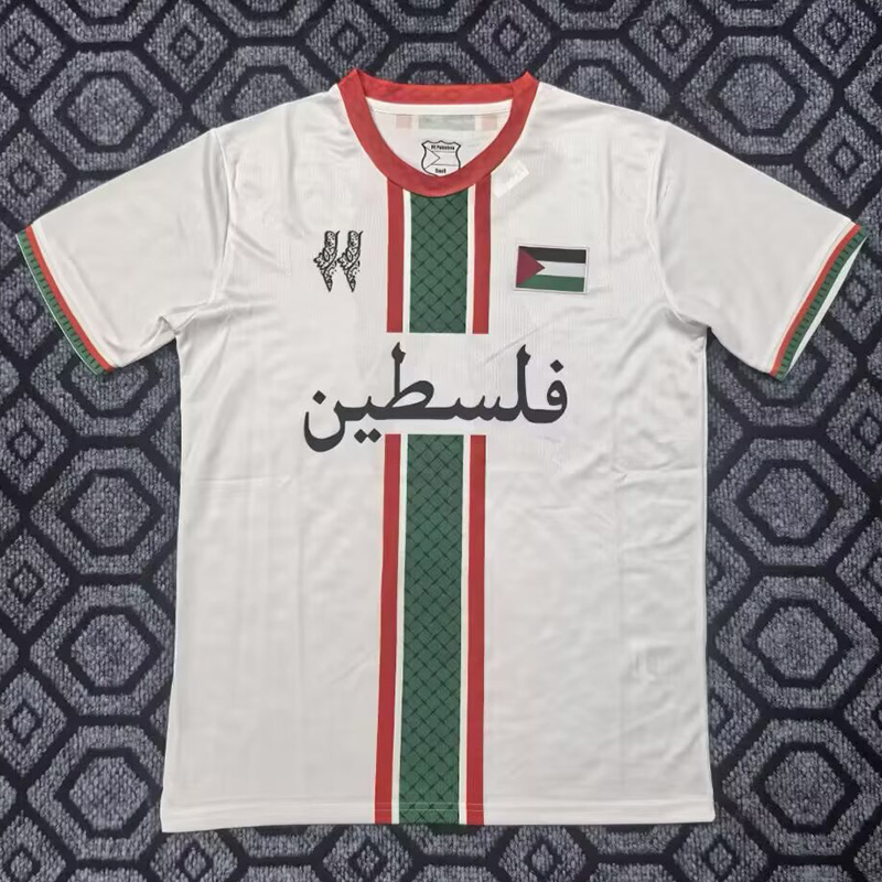 25-26 Palestina White Special Edition Training shirts 阿拉伯文版