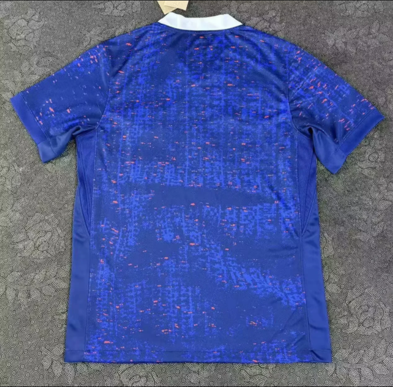 25-26 France W Royal Blue Fans Soccer Jersey