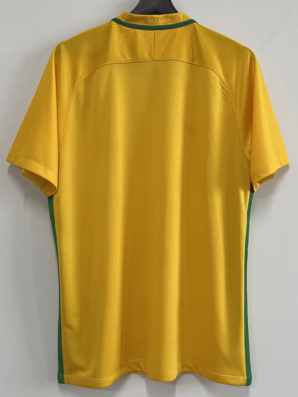 2016 Brazil Home Retro Soccer Jersey