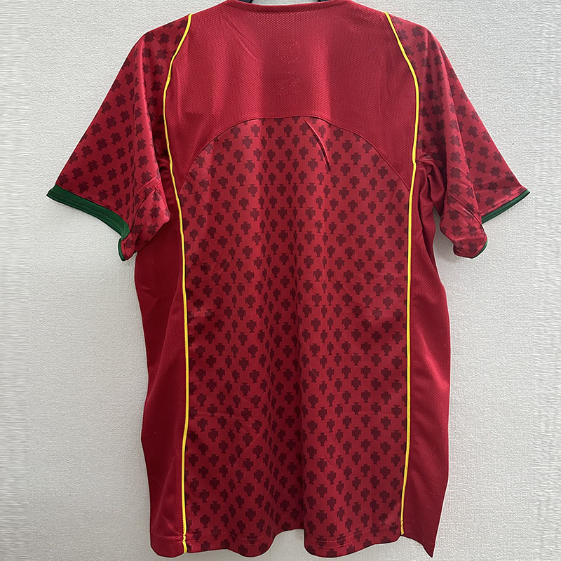2004 Portugal Home Retro Soccer Jersey