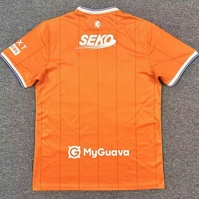 25-26 Rangers Orange Fans Soccer Jersey