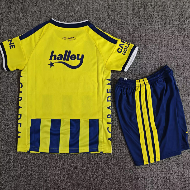 26-27 Fenerbahce Home Kids Soccer Jersey