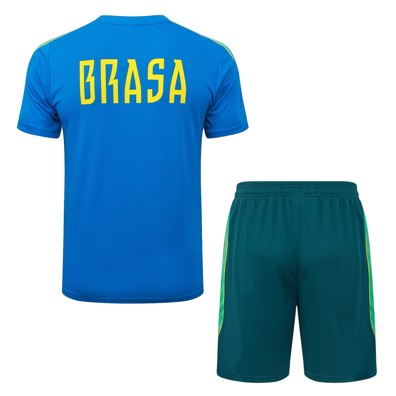 26-27 Brazil Lake blue Training Short Suit #J26028