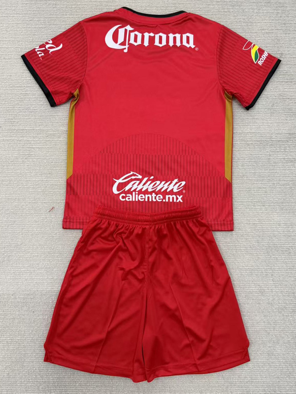 25-26 Toluca Home Kids Soccer Jersey