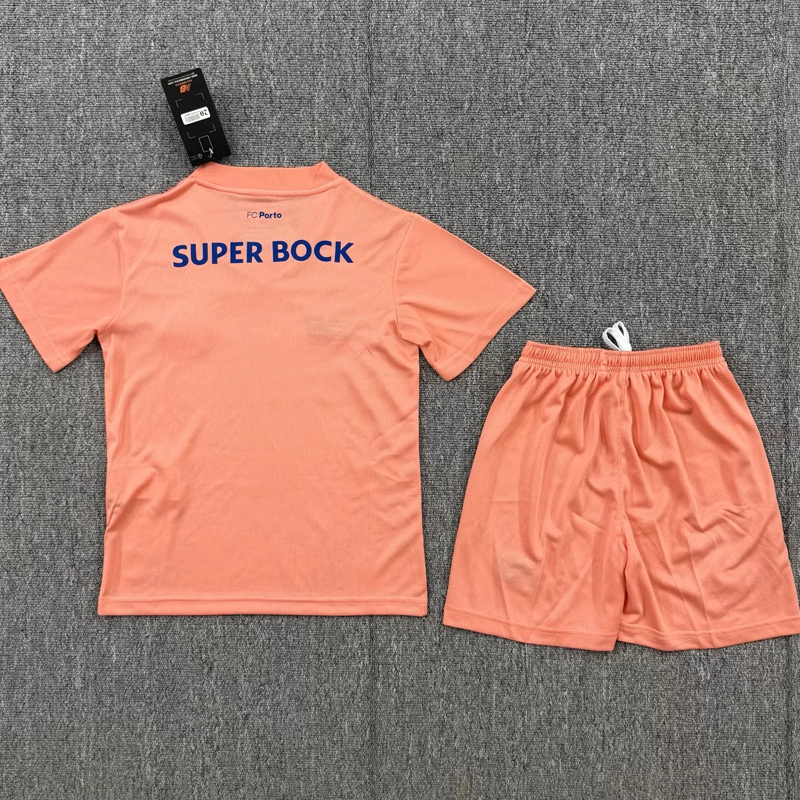 26-27 Porto Pink Goalkeeper Kids Soccer Jersey