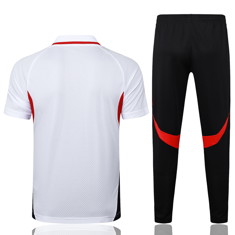 25-26 Bayern White Polo Tracksuit #C2516