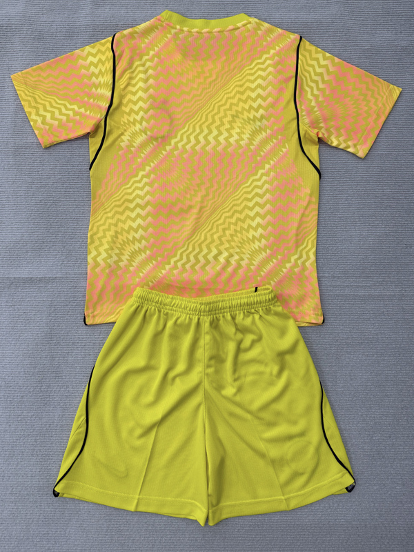 26-27 INT Yellow Goalkeeper Kids Soccer Jersey