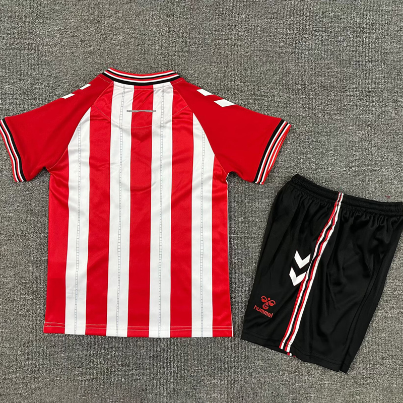 25-26 Sunderland Home Kids Soccer Jersey
