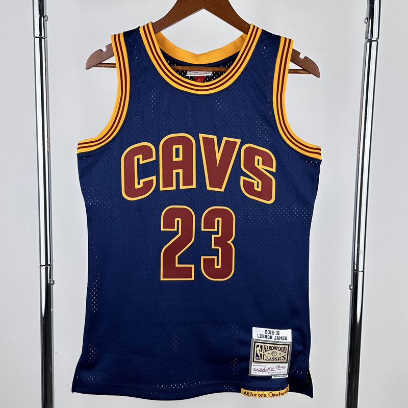 2015-2016 Cleveland Cavaliers JAMES #2 Royal blue Retro Top Quality Hot Pressing NBA Jersey