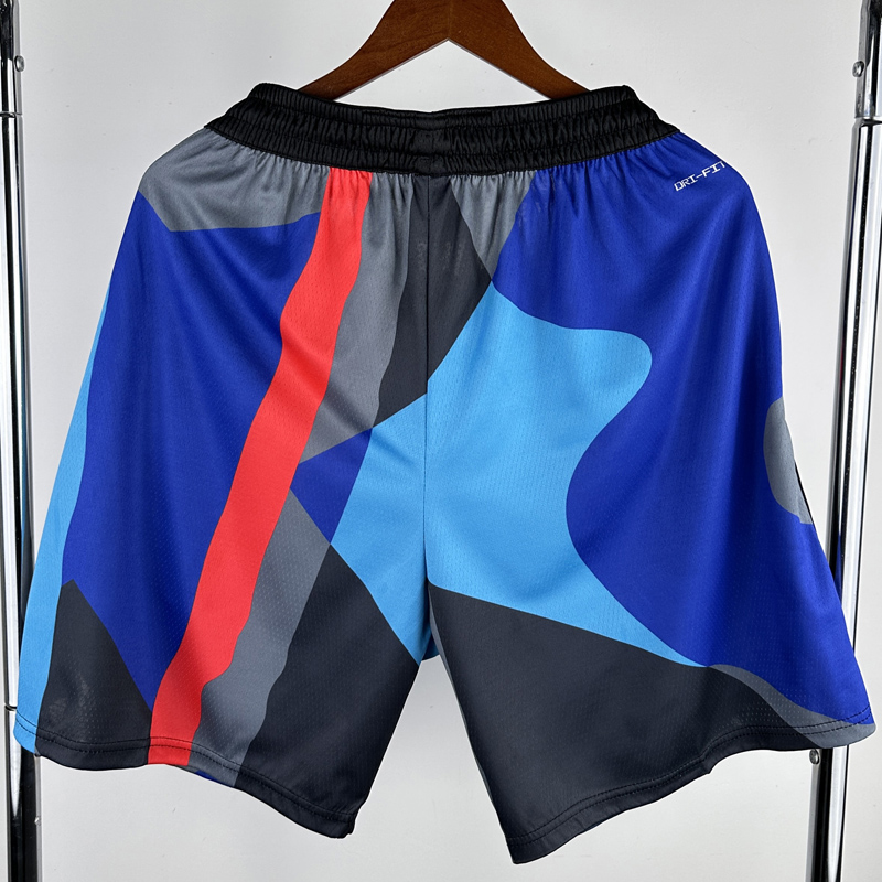 23-24 NETS Black City Edition Top Quality NBA Pants (涂鸦)