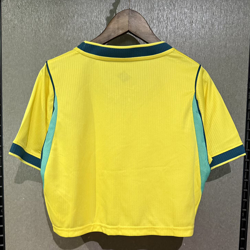 2026 World Cup Brazil Home Women Cheerleader Shirt (女啦啦短袖)
