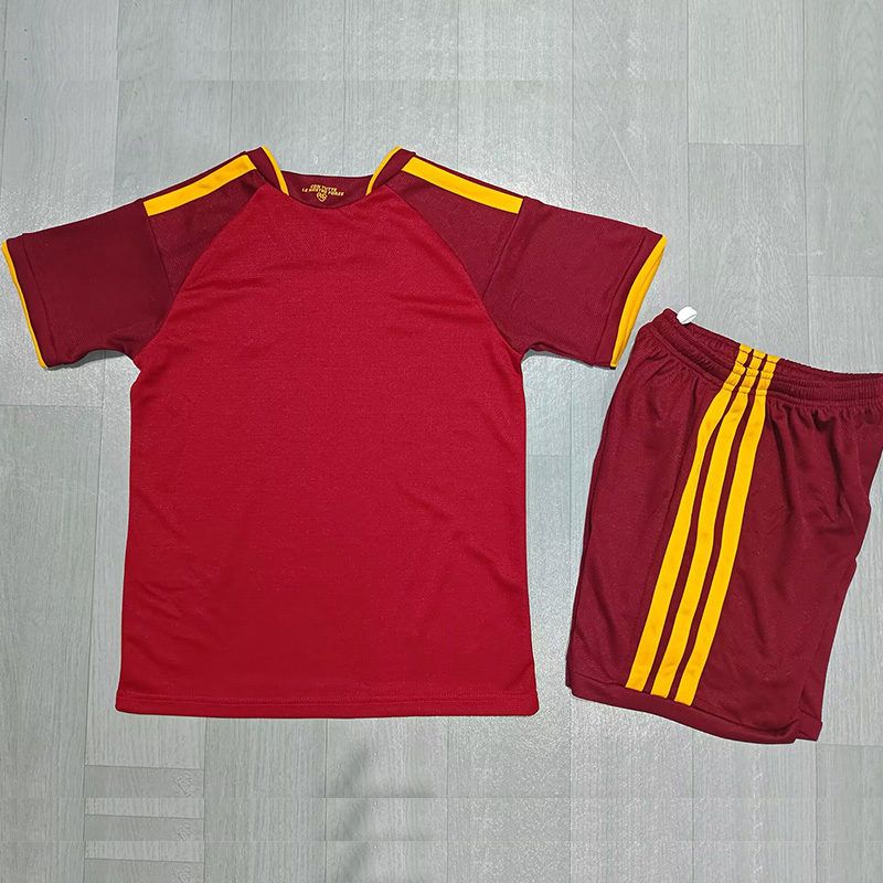 26-27 Roma Home Kids Soccer Jersey