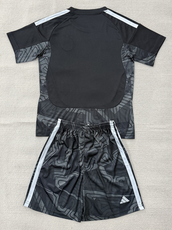 26-27 Ajax Black Goalkeeper Kids Soccer Jersey