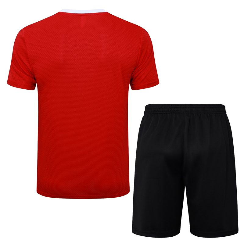 25-26 Man Utd Red Training Short Suit #D2565