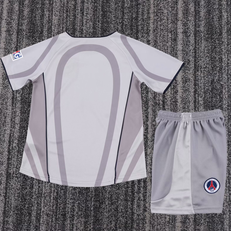 2001-2002 PSG Away Kids Retro Soccer Jersey
