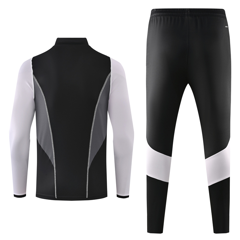 24-25 Tigres UANL Black White Half Pull Tracksuit (半拉链)