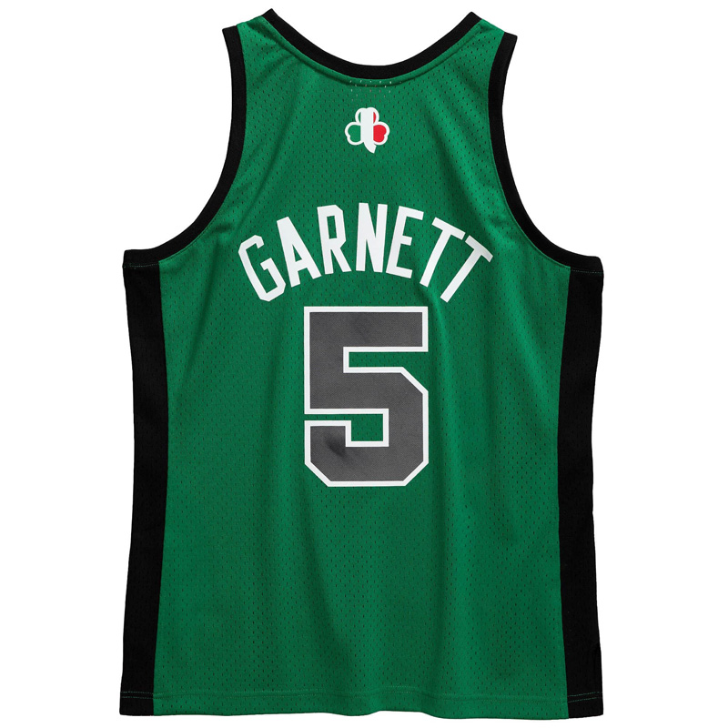 CELTICS GARNETT #5 Green Italian Game Edition T...