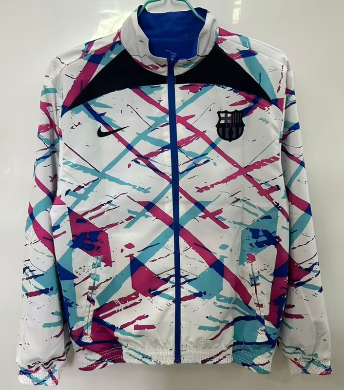 25-26 BAR Blue & White Double Sided Windbreaker (双面风衣)