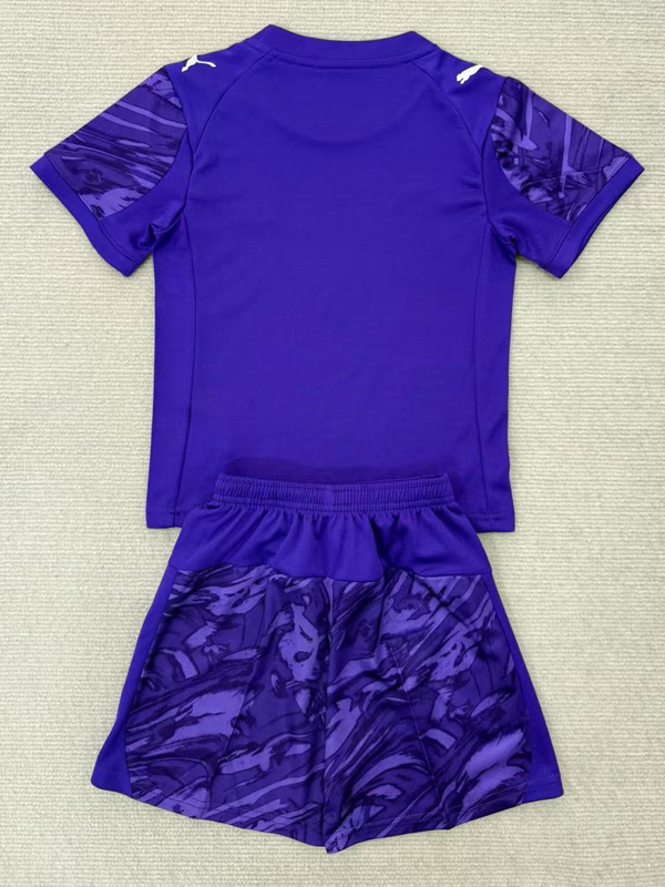 25-26 Marseille Purple Goalkeeper Kids Soccer Jersey