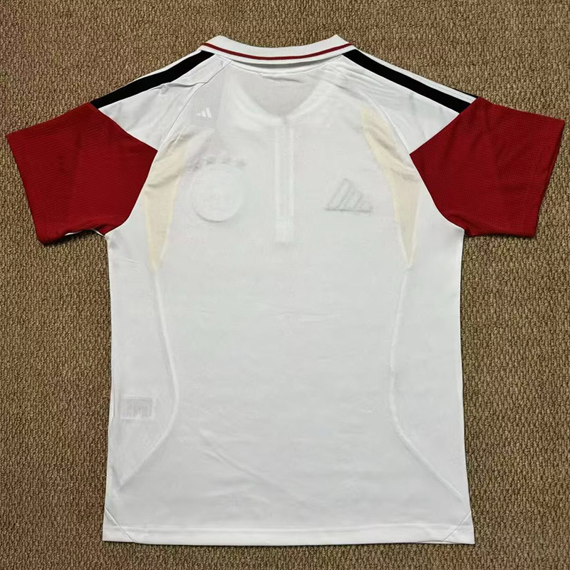 26-27 Germany White Polo Short Sleeve (半拉链)