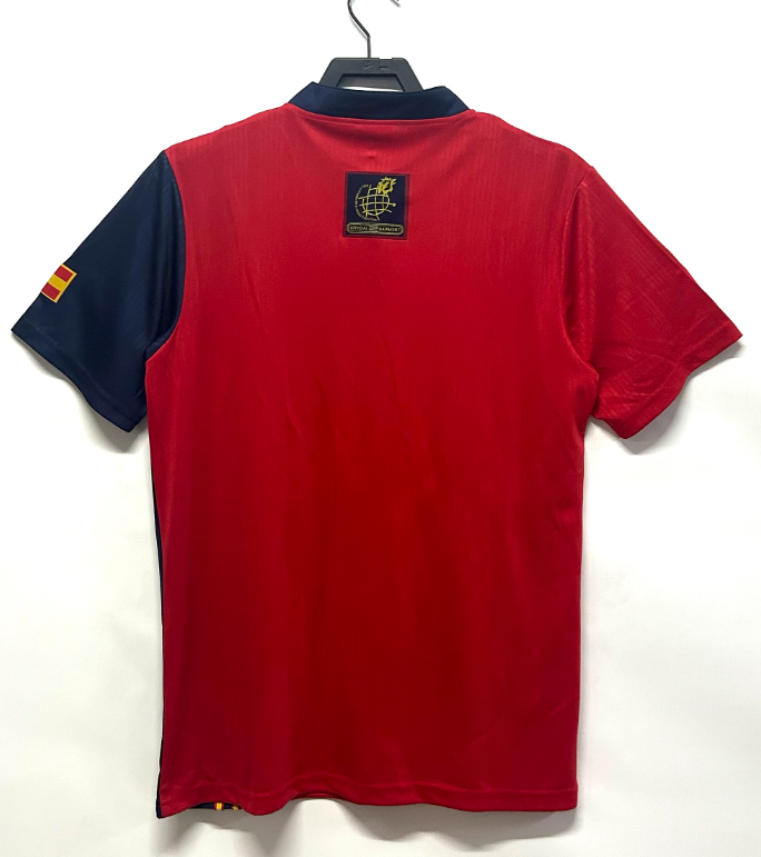 1996 Spain Home Retro Soccer Jersey