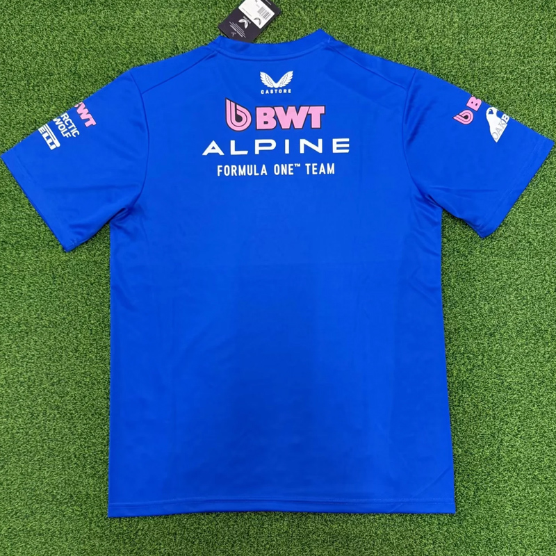 2026 F1 高山队 Blue T-Shirts Racing Suit (Football Jersey Size)(圆领)