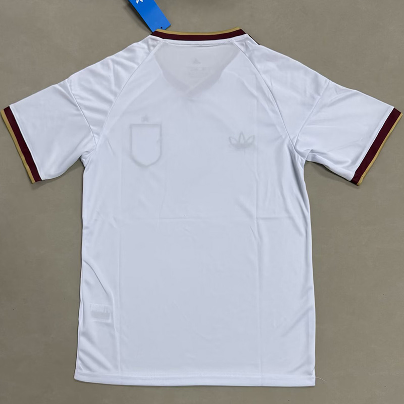 26-27 Spain White Fans Soccer Jersey