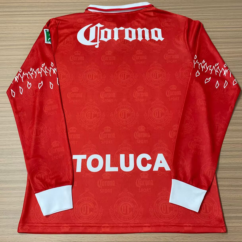 1995-1997 Toluca Home Long Sleeve Retro Soccer Jersey (长袖)