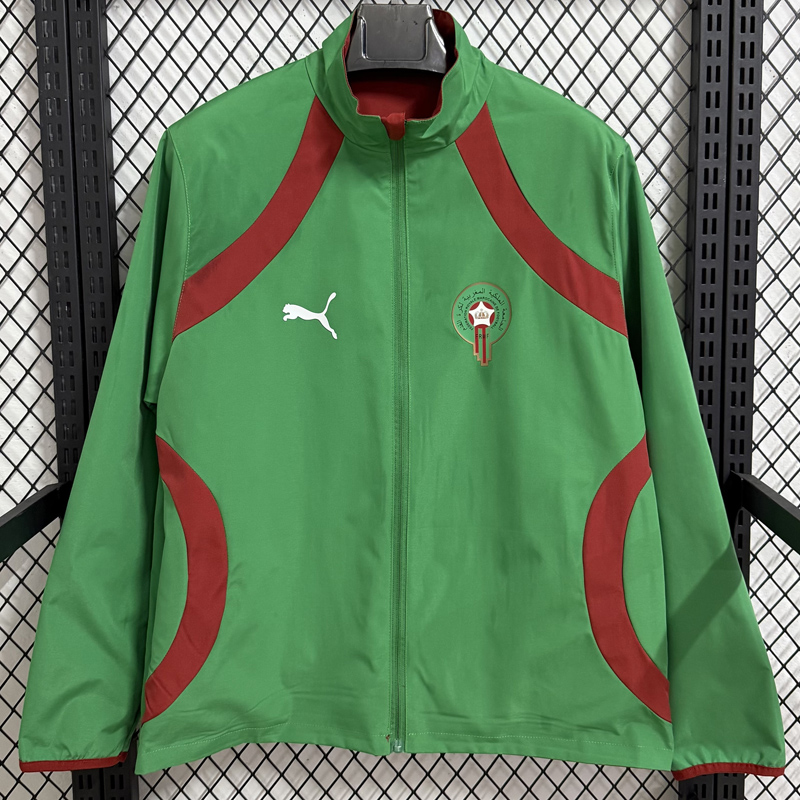 25-26 Morocco Red & Green Double Sided Windbreaker (双面风衣)