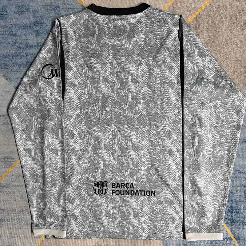 26-27 BAR Grey Goalkeeper Long Sleeve Soccer Jersey (长袖)