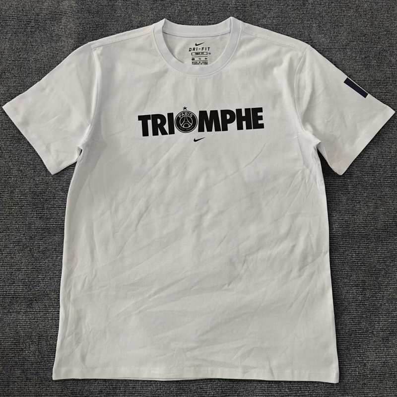 25-26 PSG White High Quality Casual T-Shirt #圆领