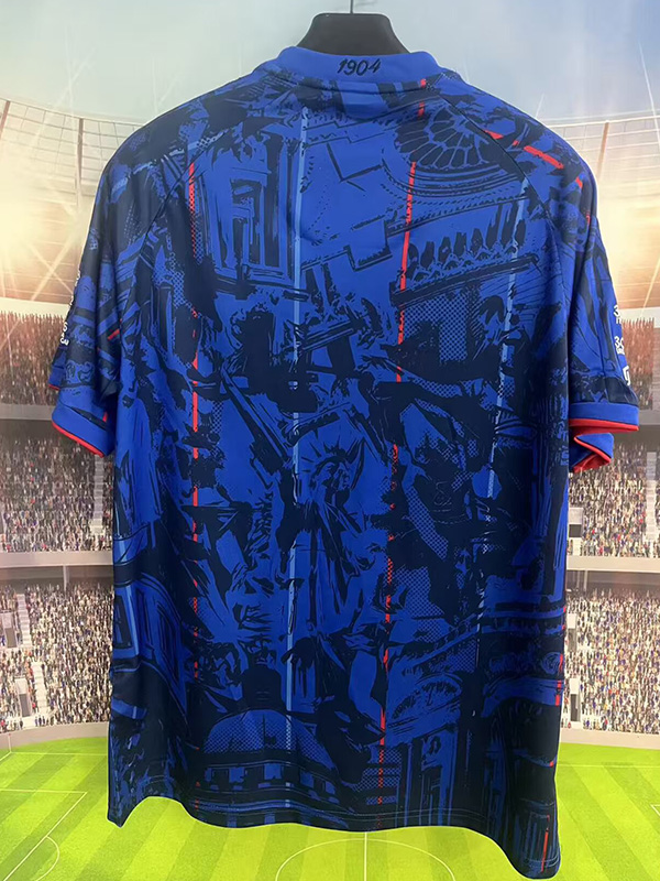 26-27 France Blue Special Edition Training shirts (逗号)