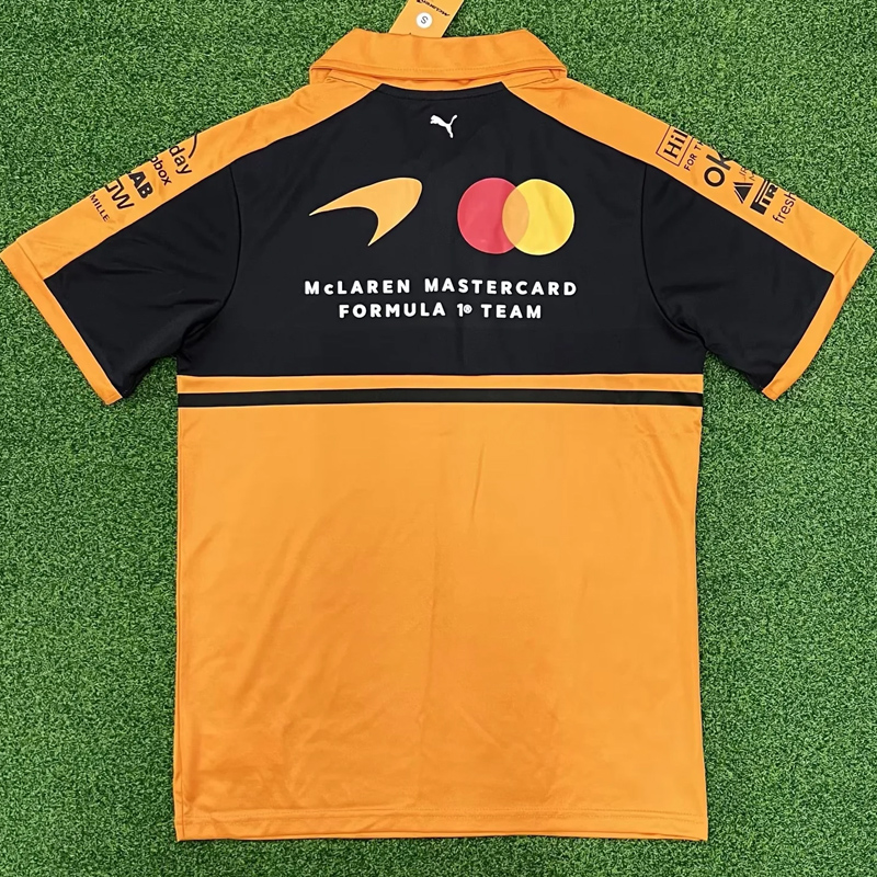 2026 McLaren Yellow Polo Racing Suit (Football Jersey Size)(有领)