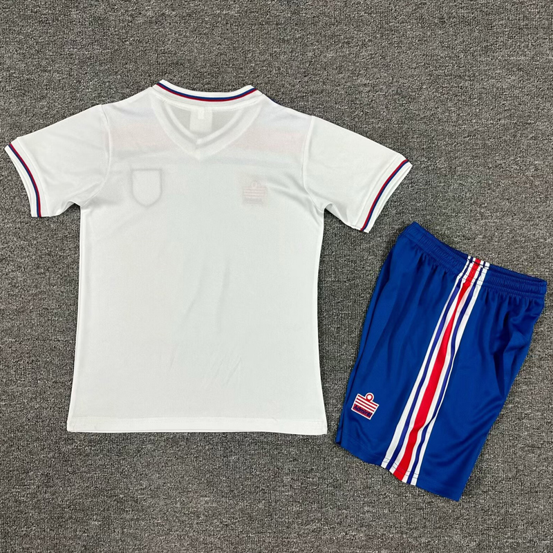 1982 England Home Kids Retro Soccer Jersey