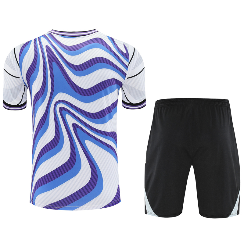 25-26 RMA White blue Training Short Suit