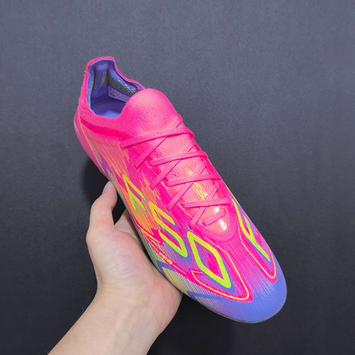 F50+ FG Soccer Shoes-Red/Green