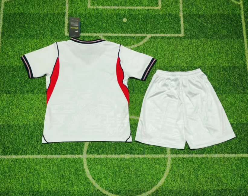 26-27 England Home Kids Soccer Jersey