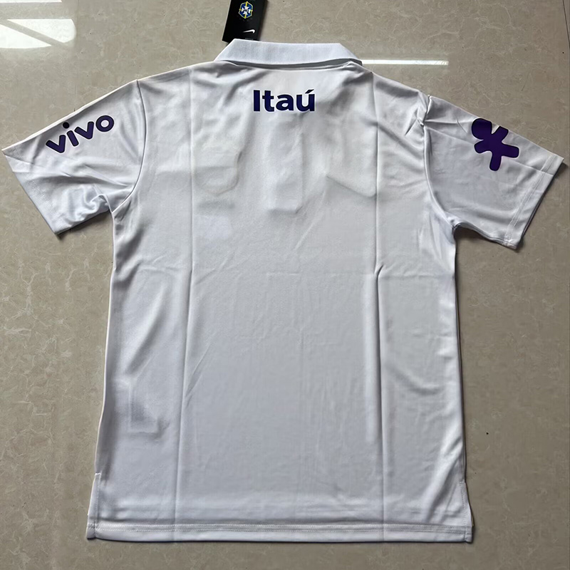 25-26 Brazil White Polo Short Sleeve