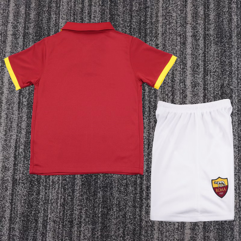 2014-2015 Roma Home Kids Retro Soccer Jersey
