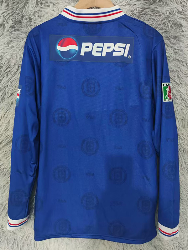 1998-1999 Cruz Azul Home Long Sleeve Retro Soccer Jersey (长袖)