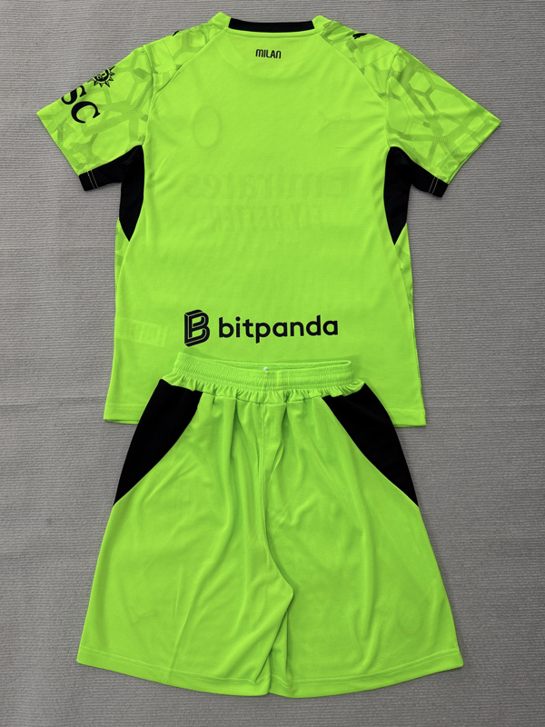 26-27 ACM Green Goalkeeper Kids Soccer Jersey
