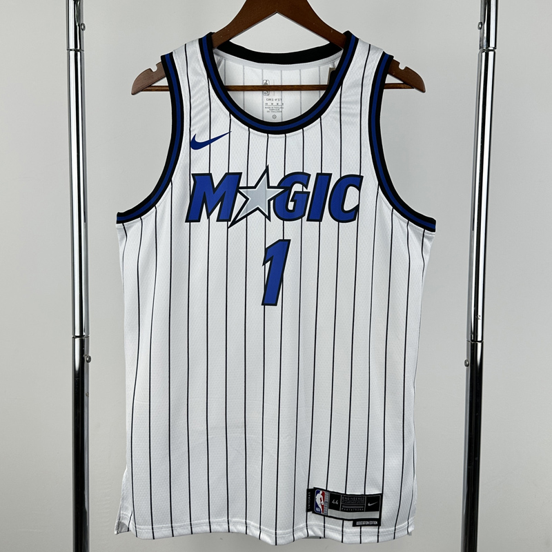 25-26 Magic HARDAWAY #1 White Top Quality Hot Pressing NBA Jersey(条纹)