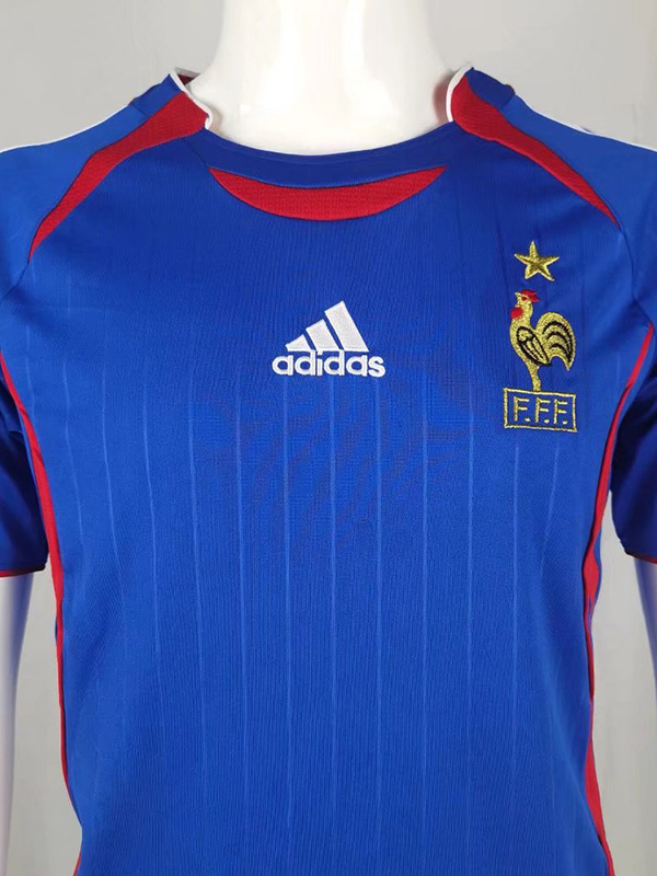 2006 France Home Retro Soccer Jersey