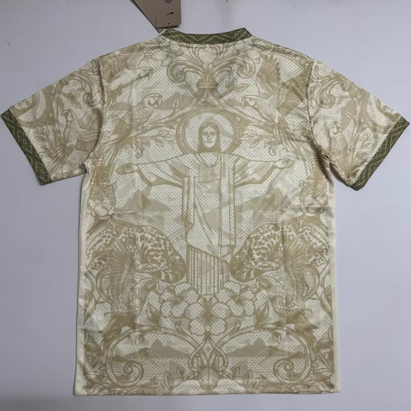 26-27 Brazil Khaki Special Edition Fans Soccer Jersey (小鹦鹉标 )