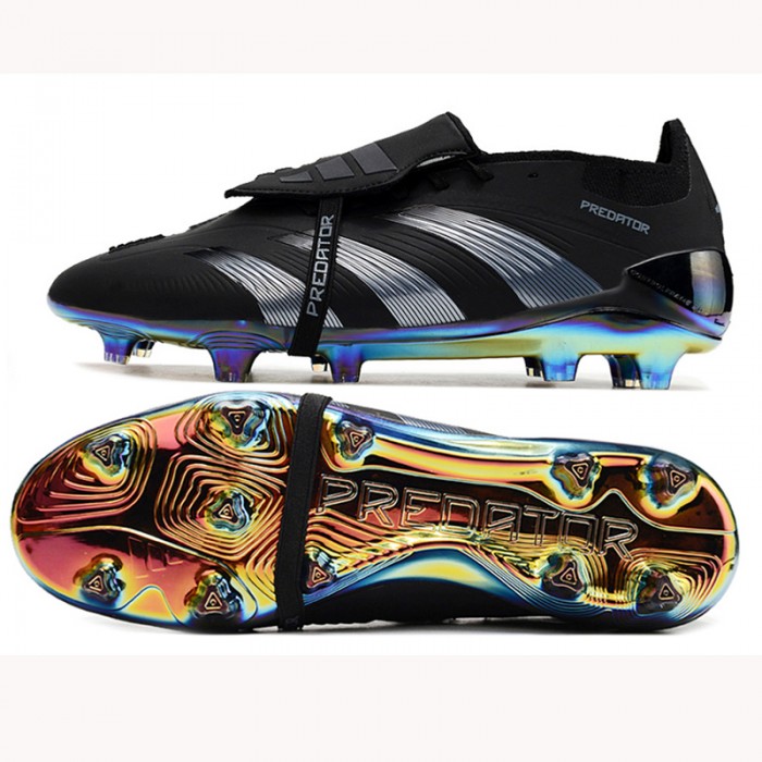 PREDATOR ACCURACY+ FG BOOTS Soccer Shoes-Black/Silver
