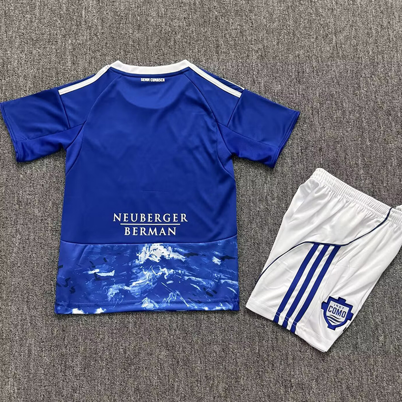 25-26 Como Home Kids Soccer Jersey