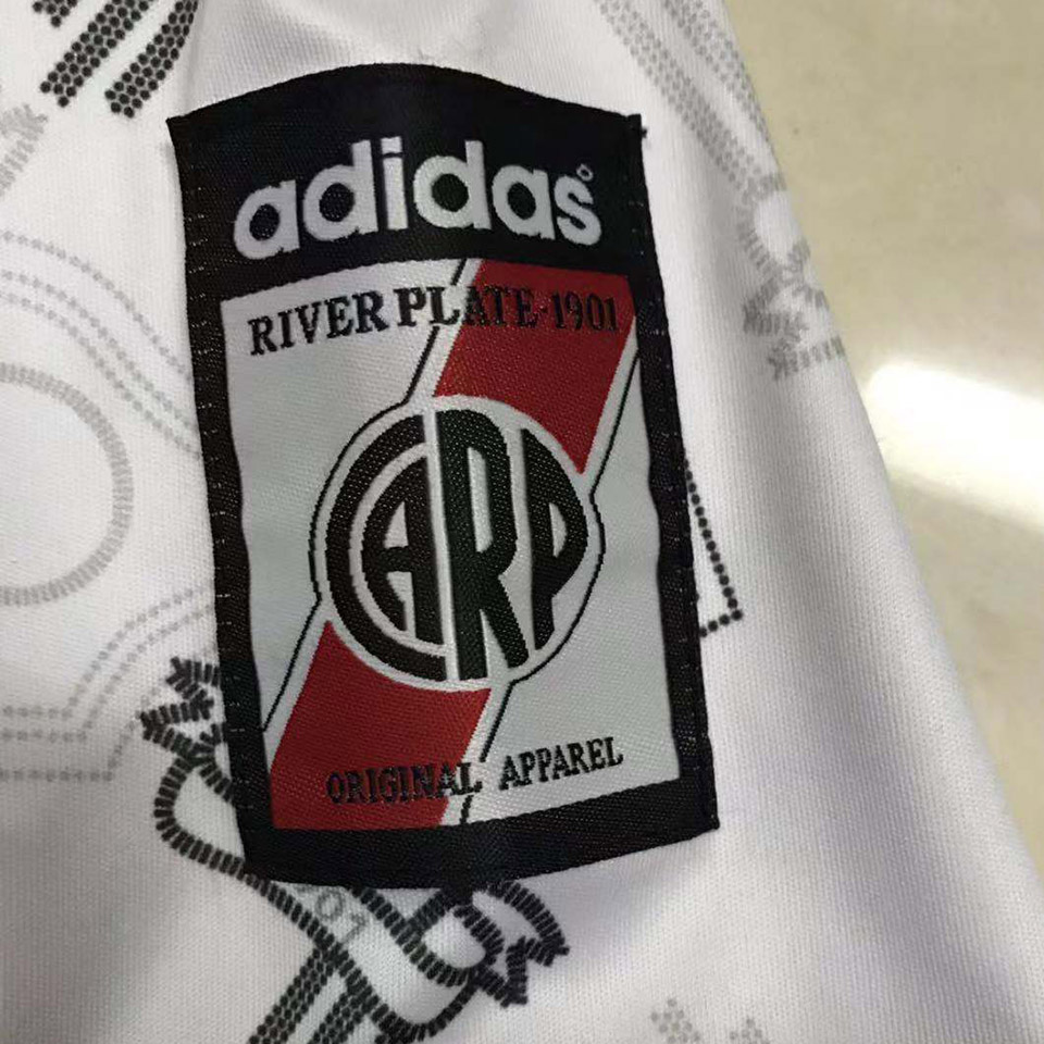 1996-1997 River Plate Home Retro Soccer Jersey