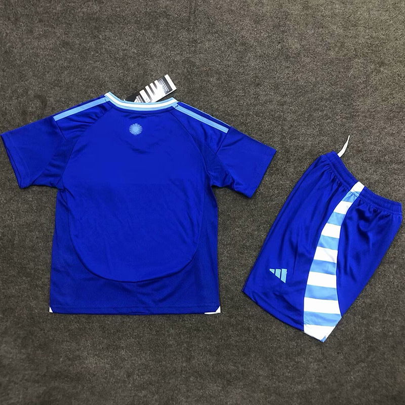 24-25 Argentina Away Kids Soccer Jersey