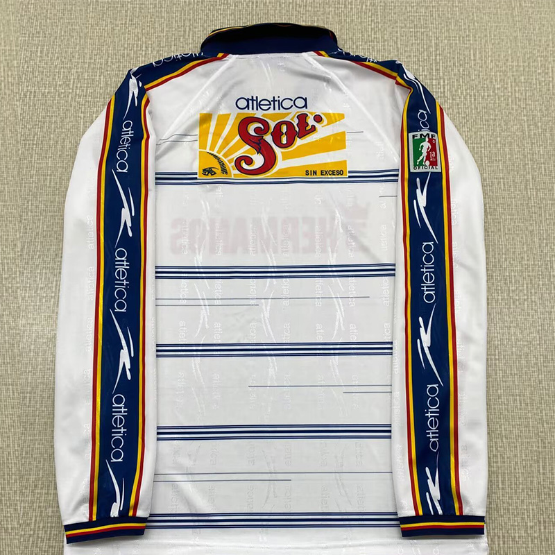 1999-2000 Monarcas Morelia Away Long Sleeve Retro Soccer Jersey (长袖)